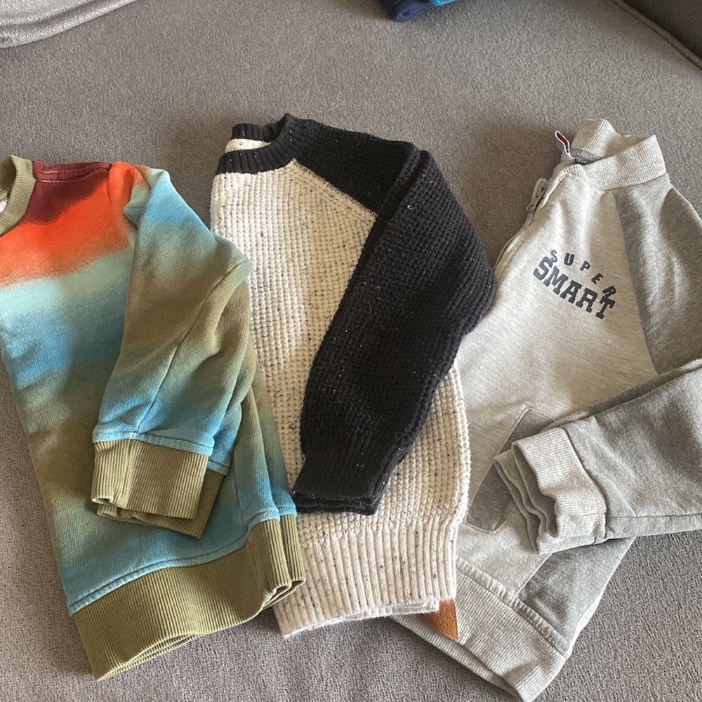 Set of 3 boys sweaters